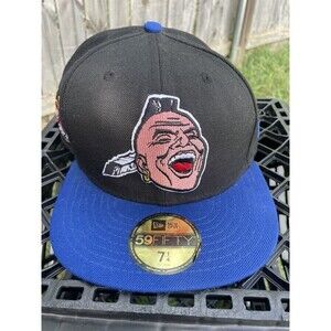 Atlanta Braves New Era Fitted Hat Wool 7 1/4 Screaming War Cry Chief Noc-A-Homa